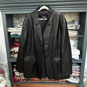 Wilsons Leather Pelle Studio Men's 3-button XXL 5 Pocket NWOT Blazer Jacket